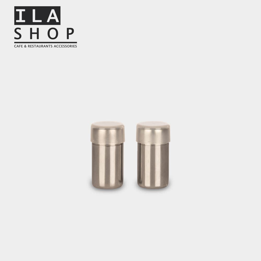 نمکدان کوتاه استیل جفتی ایلا