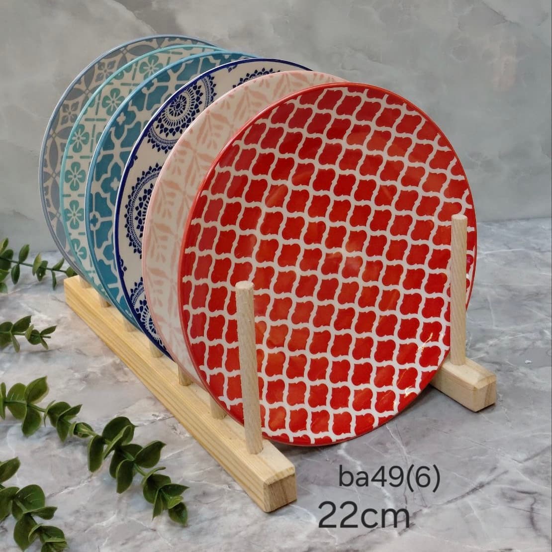 پیش‌دستی دنی هوم رنگی ۲۲ سانت | ست ۶ عددی