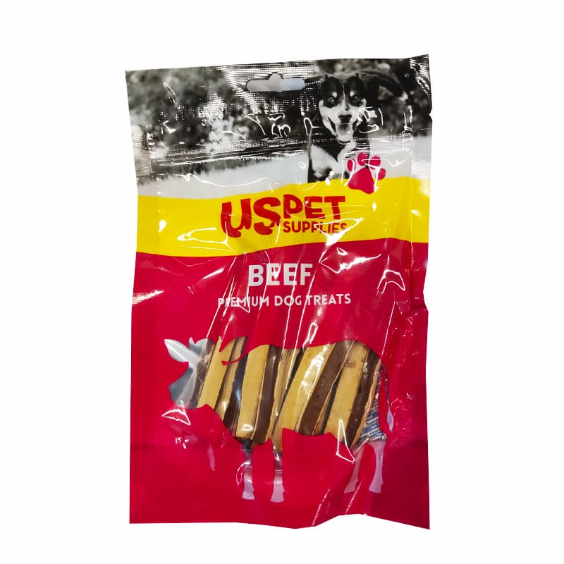 تشویقی سگ یو اس پت با گوشت گاو مدل ساندویچی وزن 100 گرم