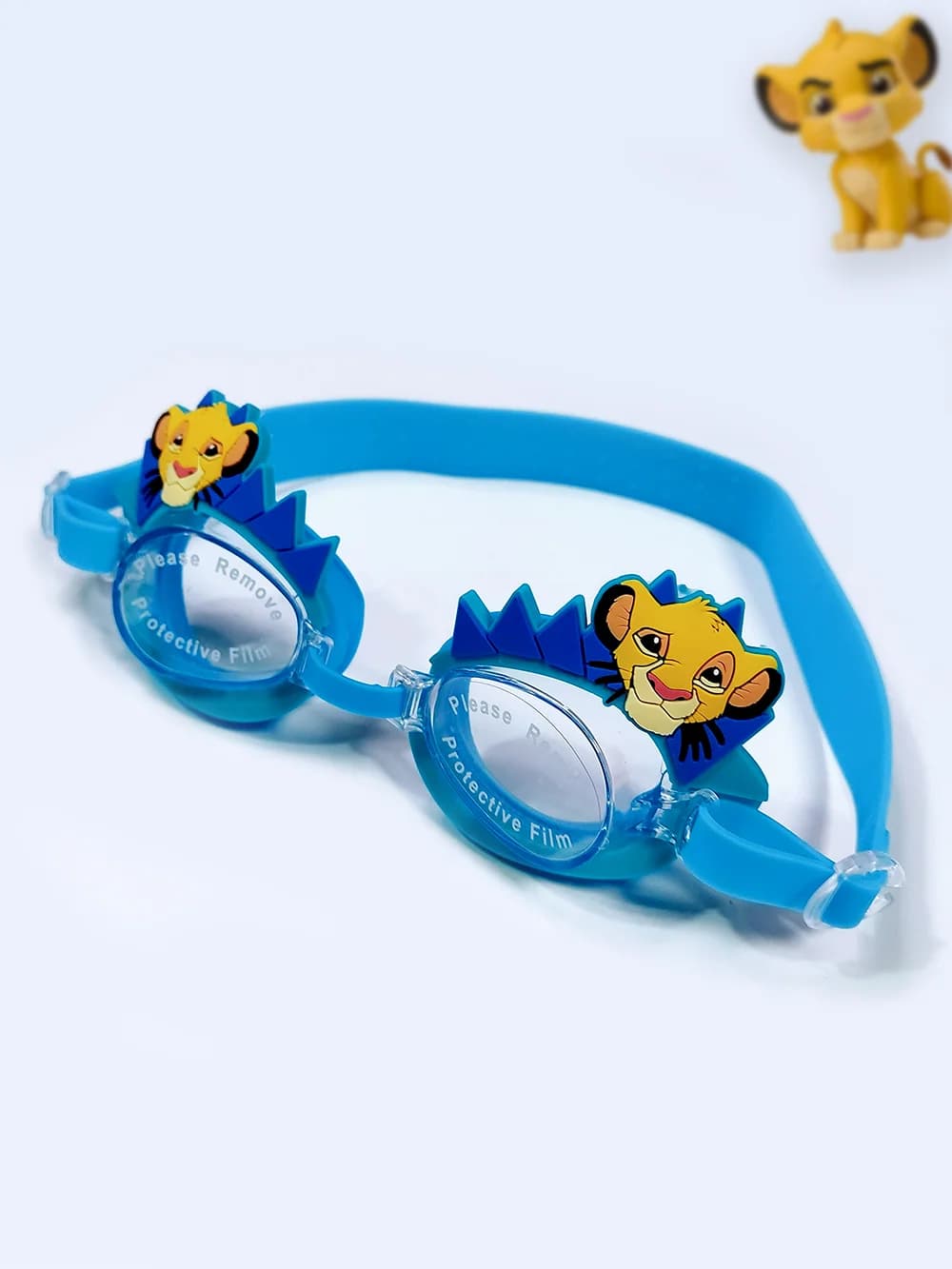 عینک شنا بچگانه طرح دار فانتزی با طرح شیر شاه به همراه گوشگیر