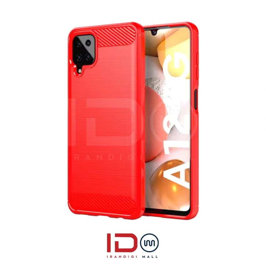 قاب فیبر کربن گوشی سامسونگ مدل Samsung Galaxy A12 برند rugged armor