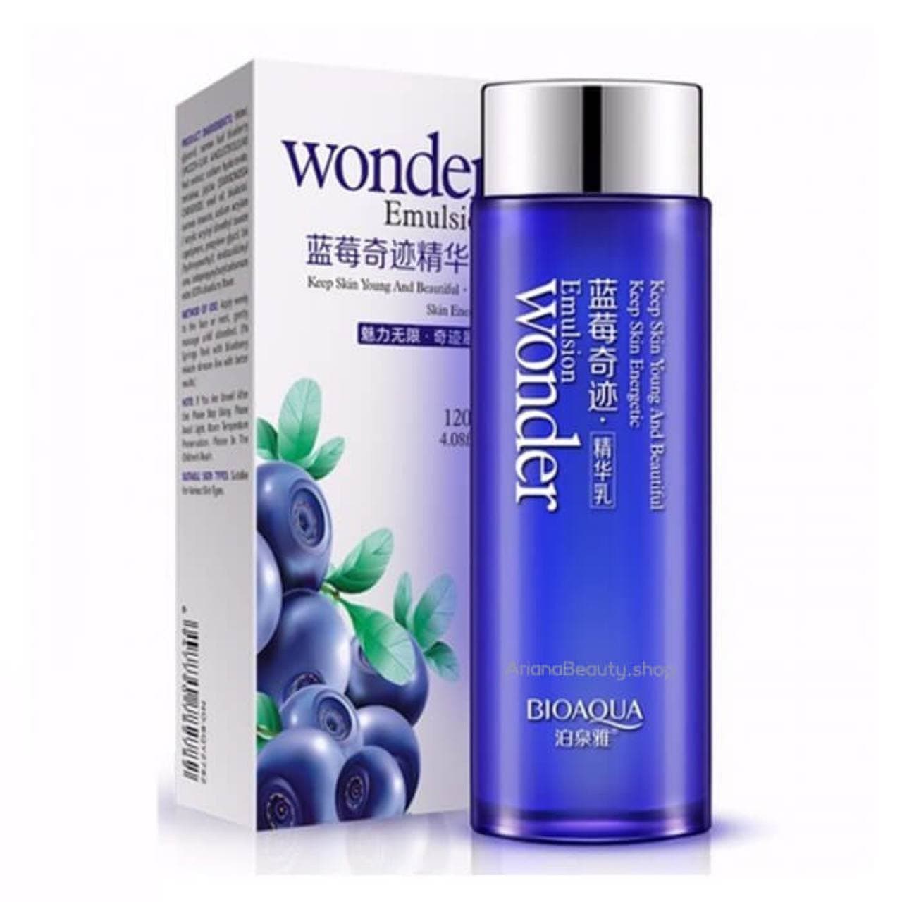 تونر پاک کننده صورت بلوبری بیوآکوا