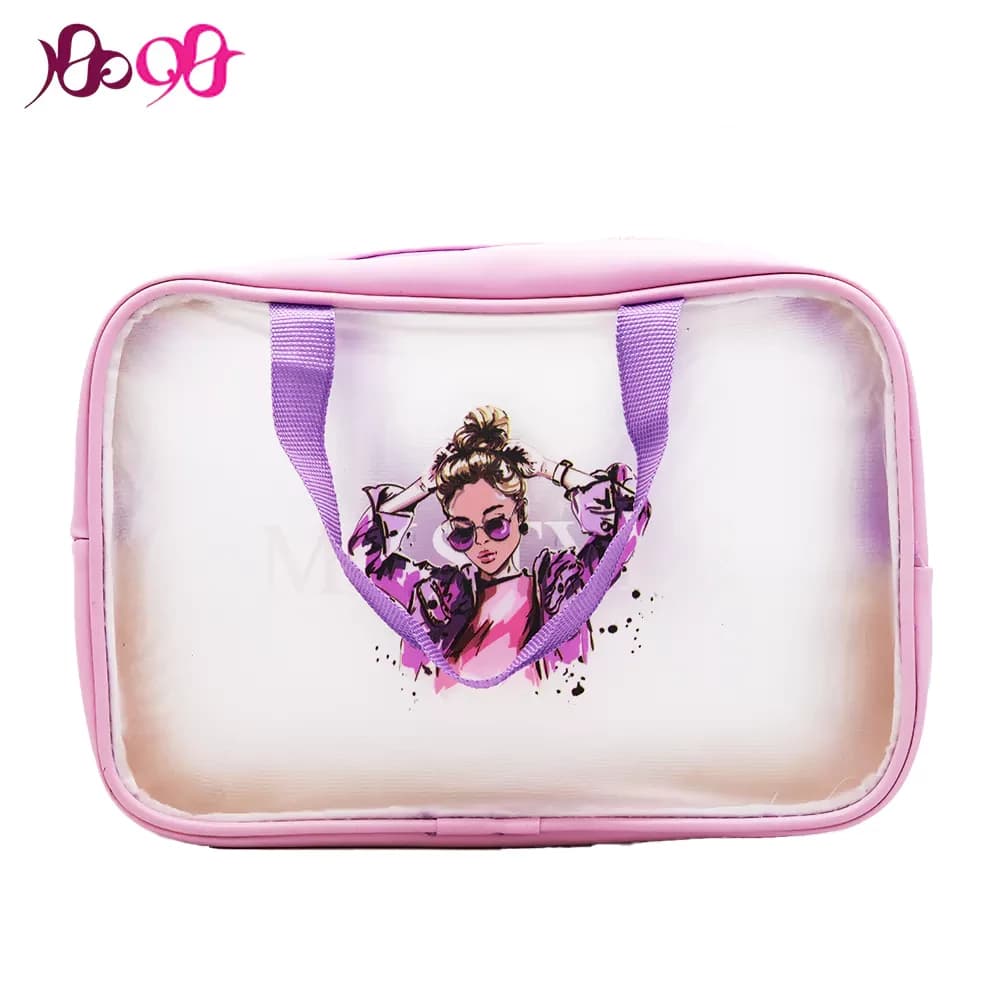 کیف واش بگ آرایشی سایز بزرگ طرح دختر