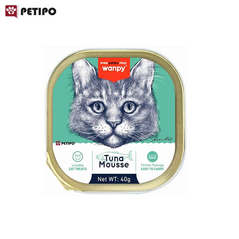ووم گربه طعم ماهی تن ونپی (Wanpy Tuna Mousse for Cat) وزن 40 گرم