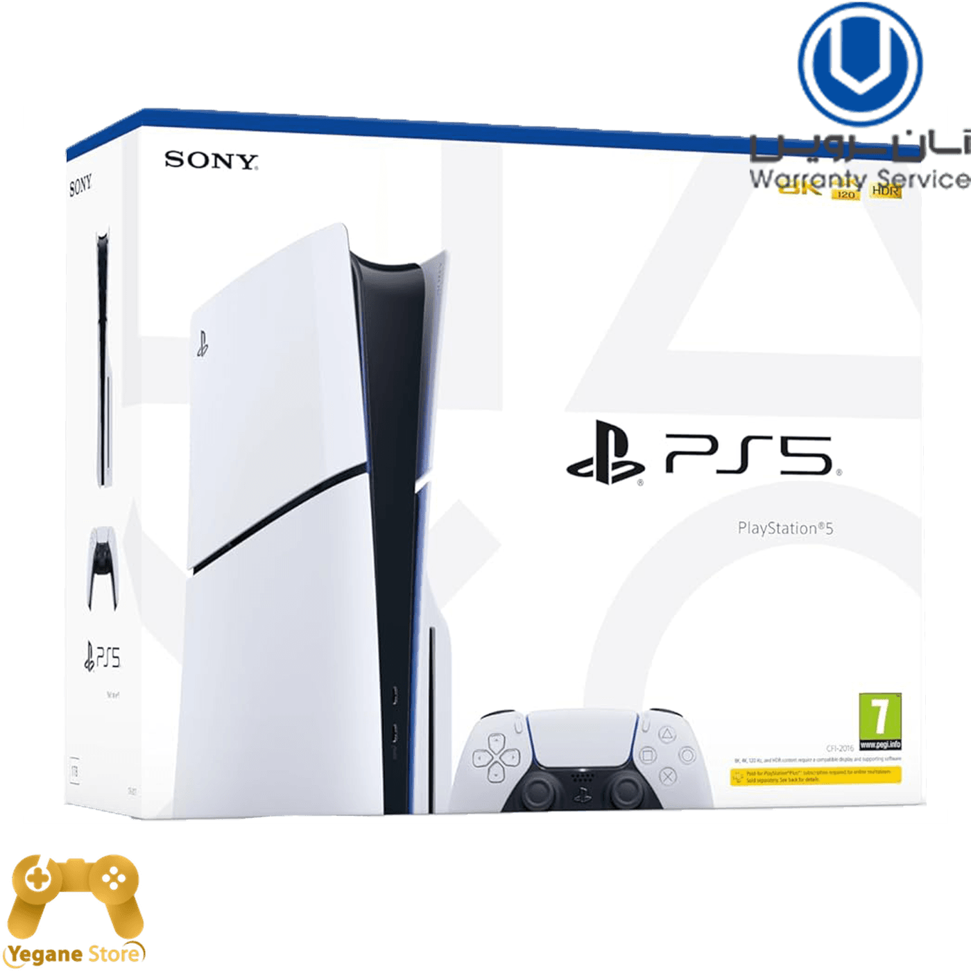 قیمت و خرید پلی استیشن 5 اسلیم دیسک خور سونی – ریجن 2 اروپا CFI-2016A آکبند با گارانتی 18 ماه