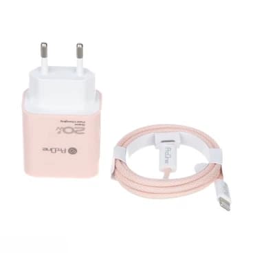 شارژر دیواری پرووان مدل PWC540 توان 20 وات به همراه کابل تایپ سی به لایتنینگ