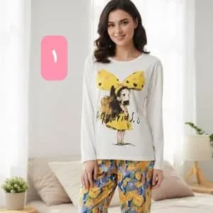 ست راحتی نخ وارداتی تن خور عالی فری سایز