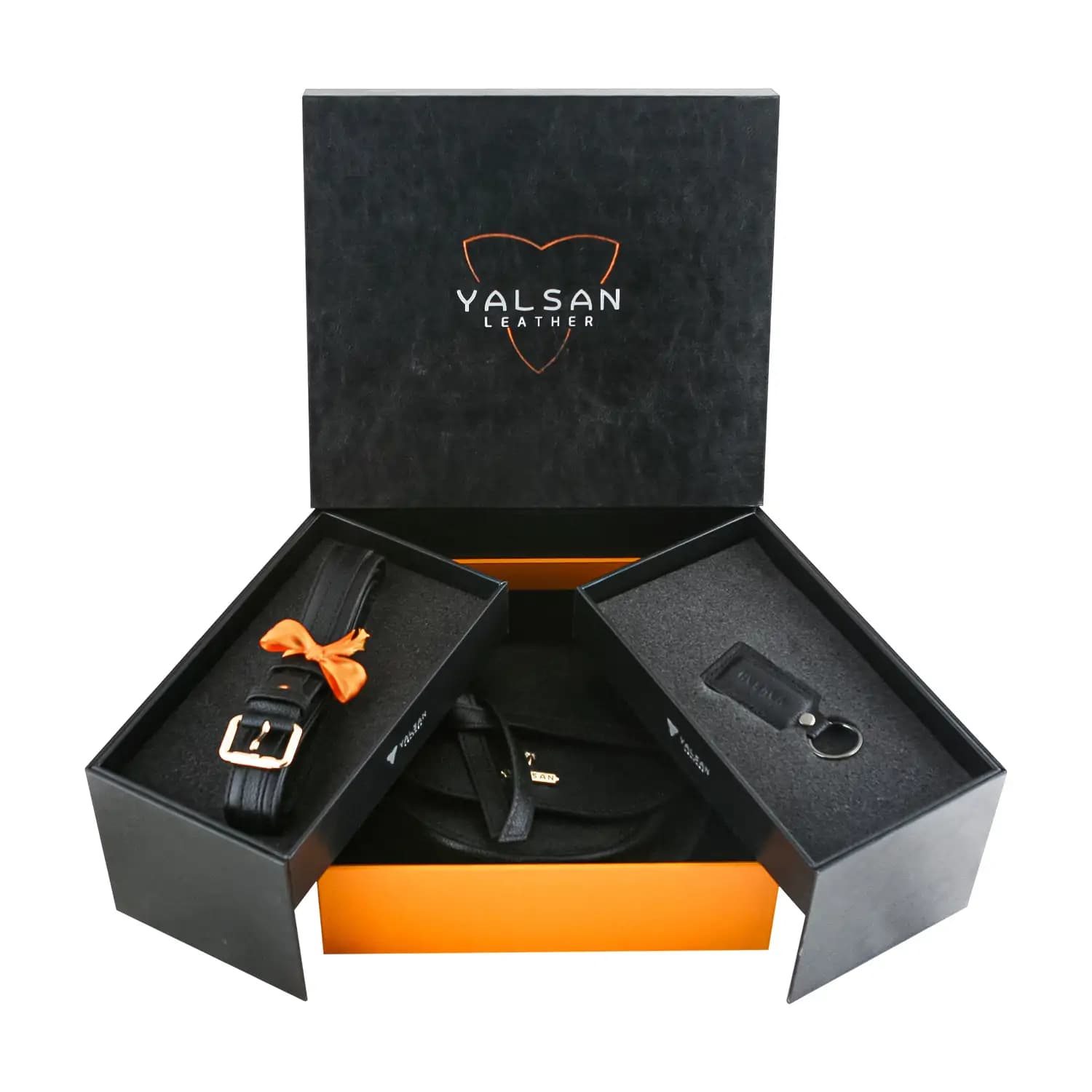 ست هدیه زنانه چرم یلسان مدل برکه کد 144-LRN-NHL-MC