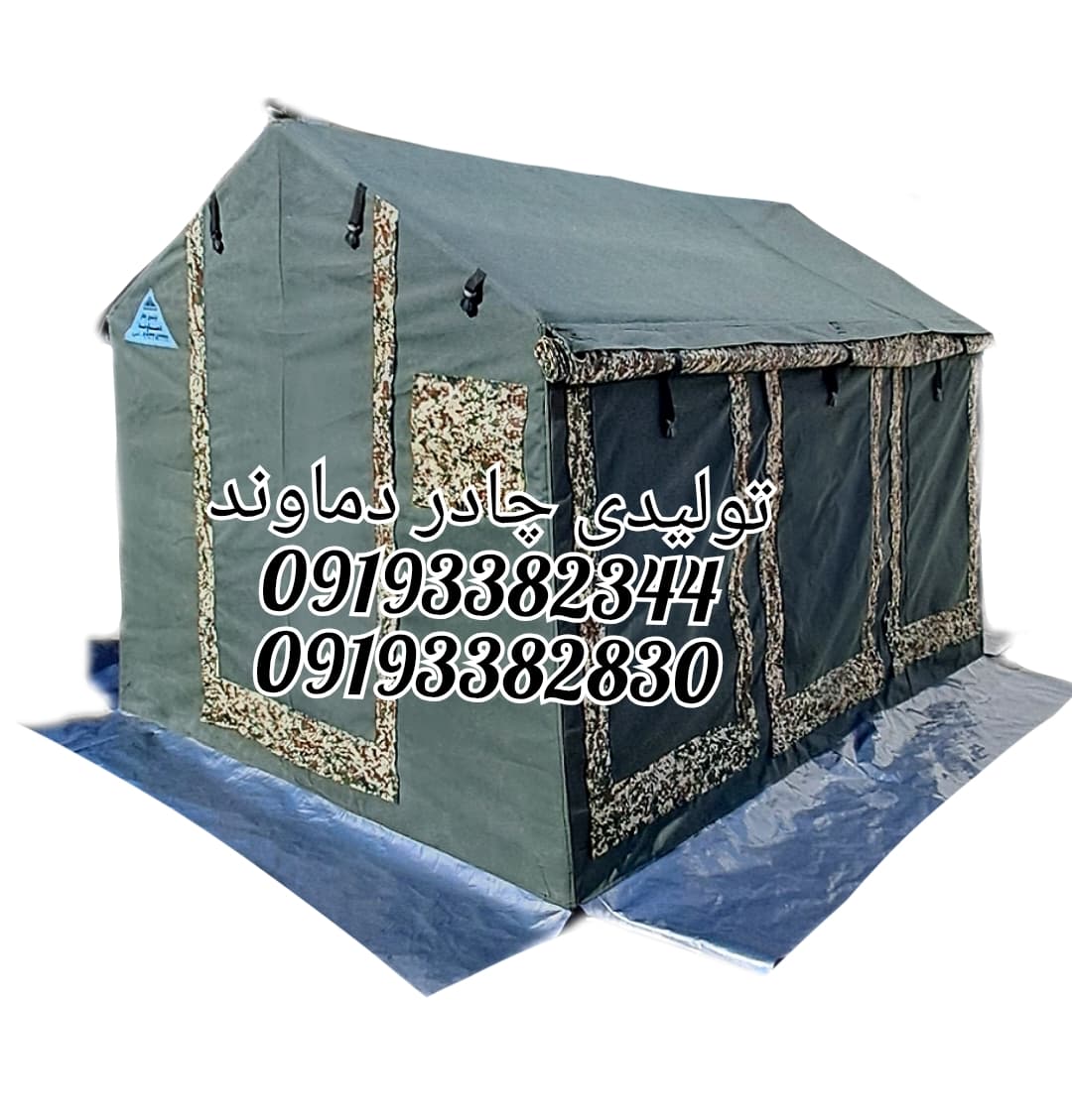 چادر برزنتی گلشن ۶ متری vip سایبان دار کمپینگ مسافرتی برند دماوند