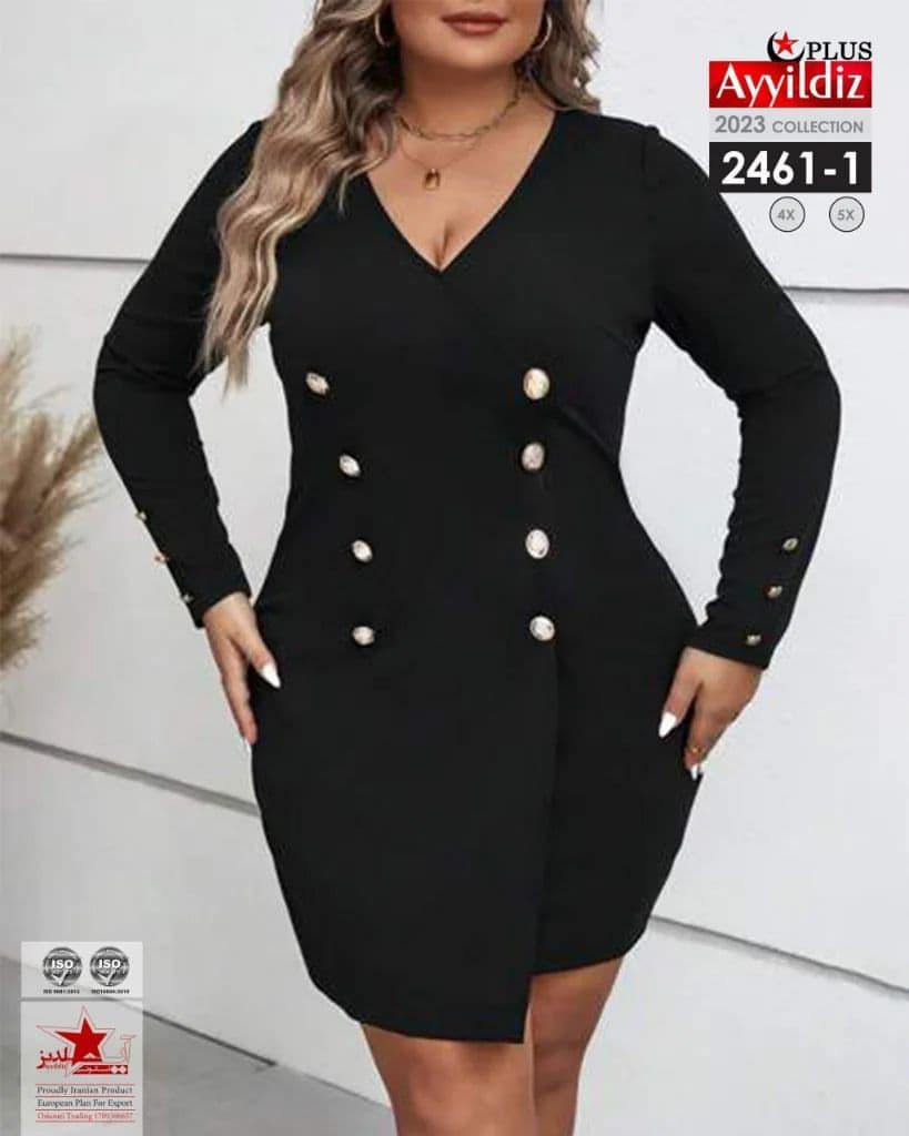 تونیک مجلسی زنانه بیگ سایز کد 2461