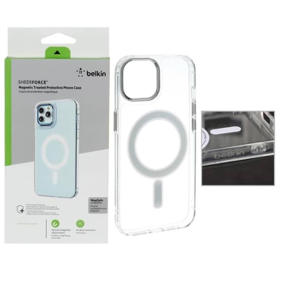 قاب گوشی موبایل بلکین مدل شفاف مگ سیف دار