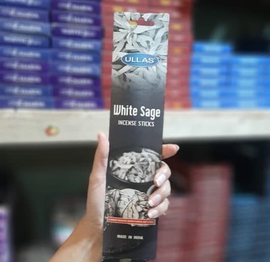 عود خوشبو کننده شاخه ای اولاس پاکتی Ullas مدل وایت سیج ( مریم گلی ) Whtie Sage