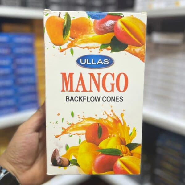 فروش عمده پک 12 عددی عود آبشاری منگو (انبه ) Mango برند اولاس (ULLAS)