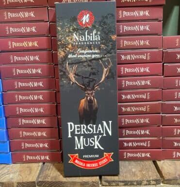 عود خوشبو کننده شاخه ای نابیلا Nabila مدل مشک ایرانی Persian Musk بسته 50 گرمی