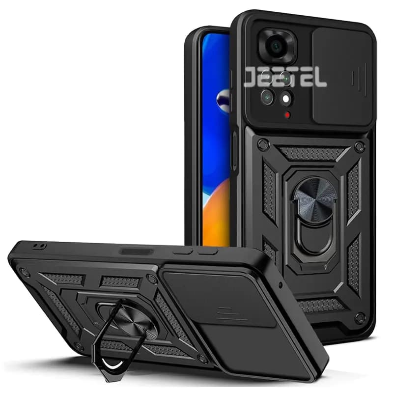 قاب کشویی بتمنی مدل آهنربایی هولدردار برای گوشی (Xiaomi Redmi Note 11 Pro (4G / 5G طرح اسلاید آرمور