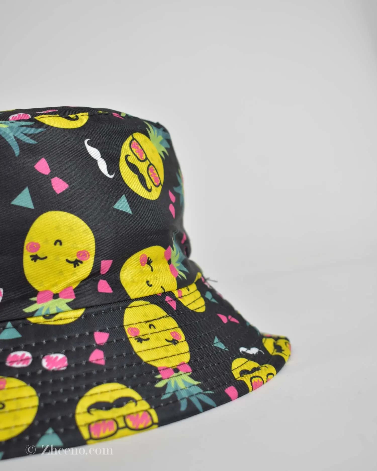 کلاه باکت طرح آناناس مشکی