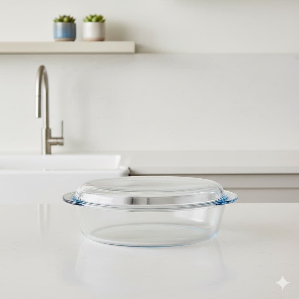 قابلمه مرغ خوری بیضی 4 لیتری پیرکس کد 459