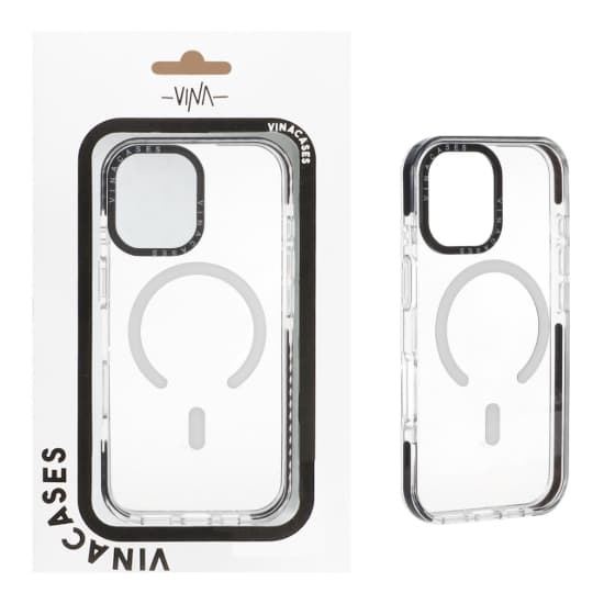 قاب گوشی موبایل وینا مدل شفاف مگ سیف دار