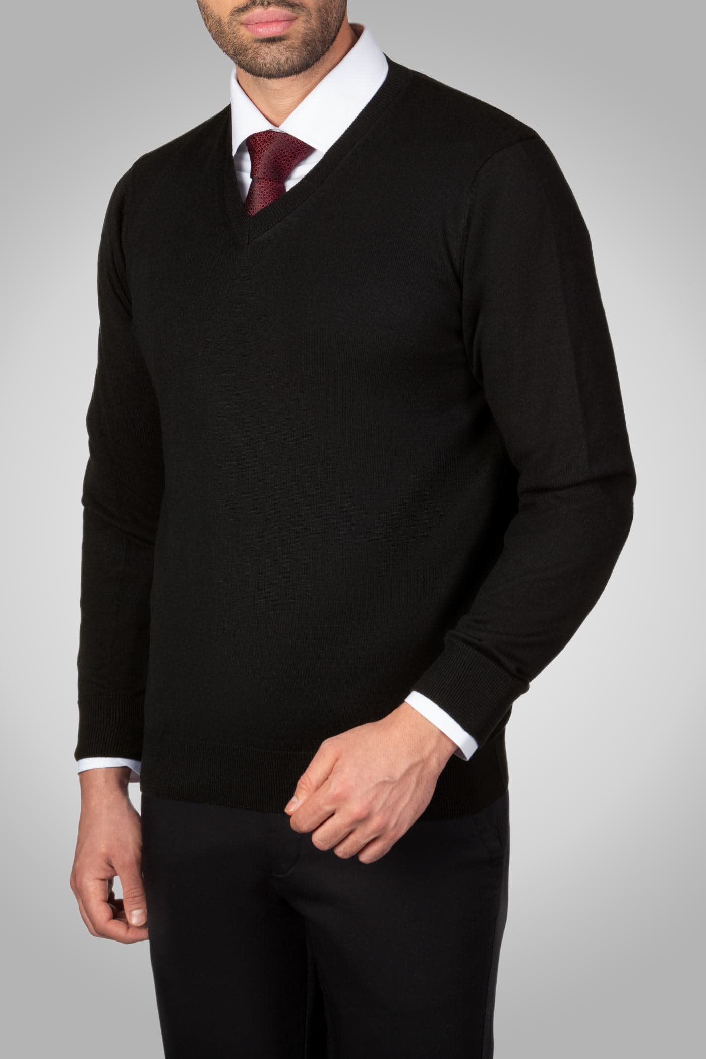 پلیور یقه هفت مردانه 300012