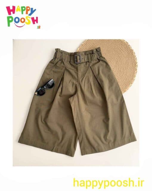 شلوارک کتان واید