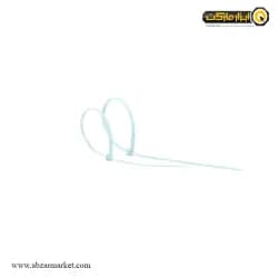 بست کمربندی روزا سفید پهن 300x7.8 میلی متر بسته 50 عددی