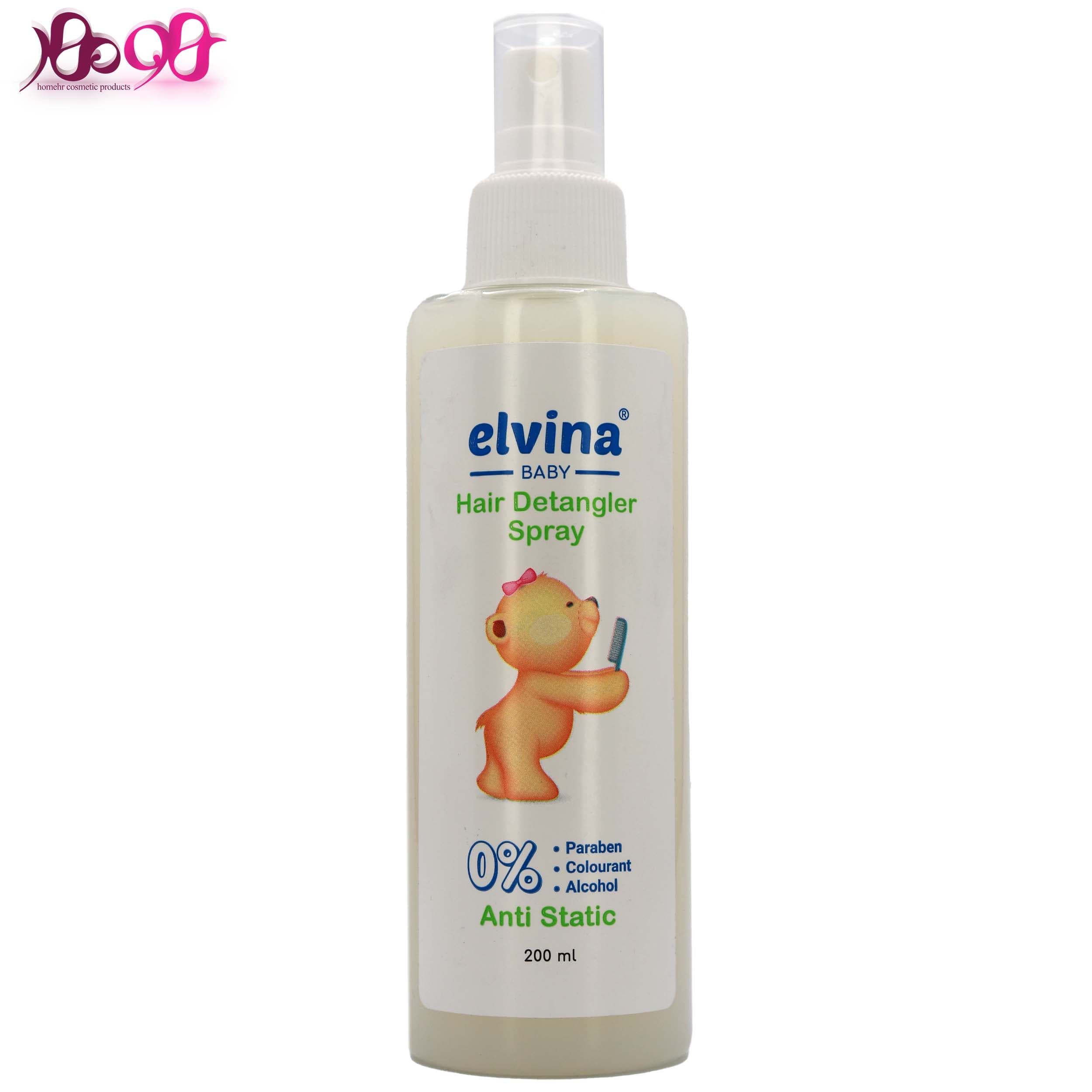 اسپري نرم کننده و گره باز کن مو بچه الوینا - elvina