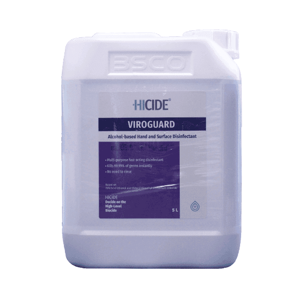 محلول ضد عفونی‌ کننده دست و سطوح به بان شیمی مدل هایساید ویروگارد