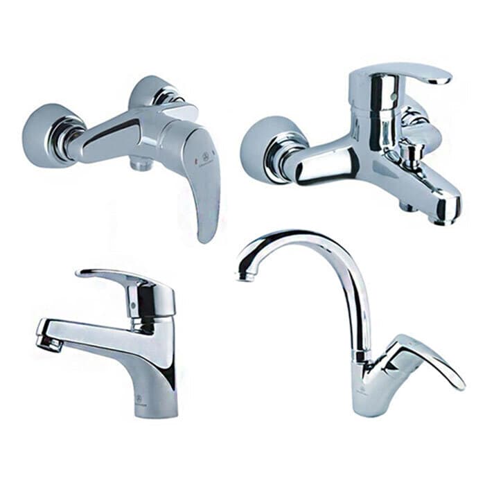 ست شیرآلات قهرمان مدل اسپانیایی - کروم