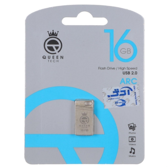 فلش مموری کوئین تک مدل Arc USB2.0 ظرفیت 16 گیگابایت