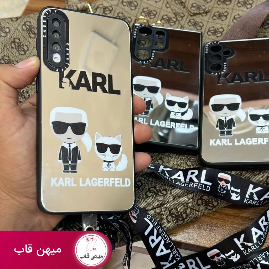 قاب گوشی آیفون کارل آیینه ای karl lagerfeld - کد (۲۲۹۵۹)