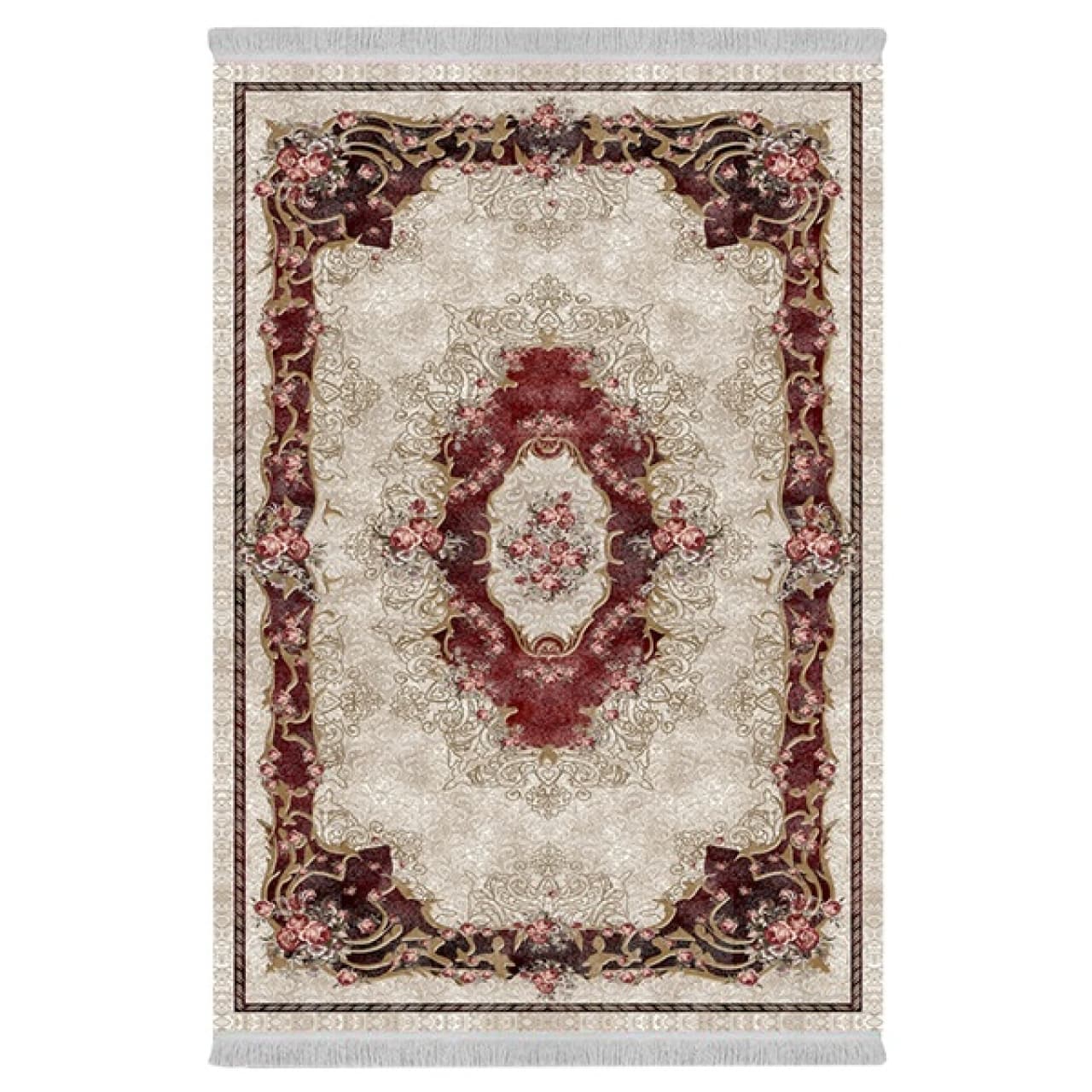 فرش پارچهای دفه مدل فرشینه طرح مدرن کد 1002