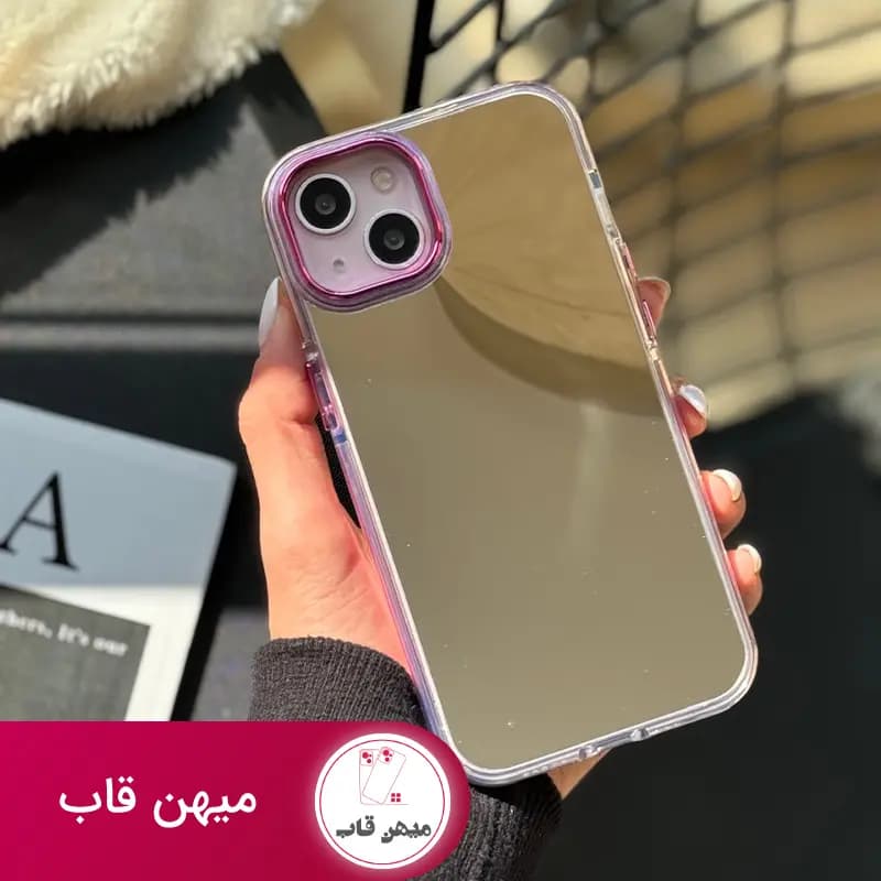 قاب گوشی آیفون Pink Mirror - کد (۱۹۸۷۸)