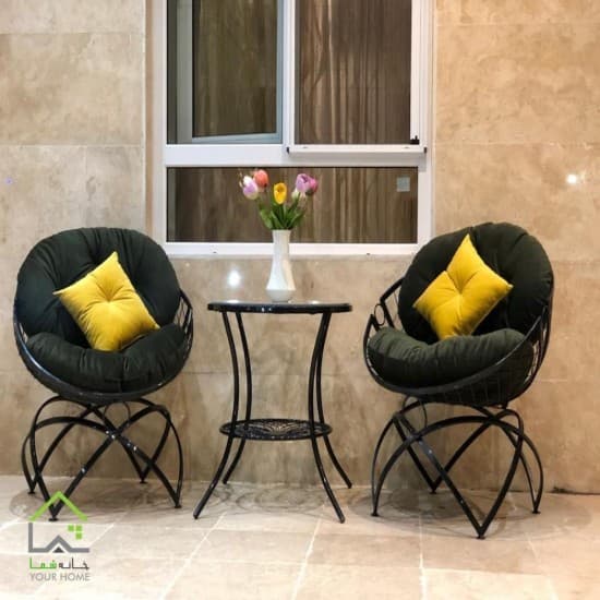 نیم ست میز و صندلی باغی (مهتاب الماس)