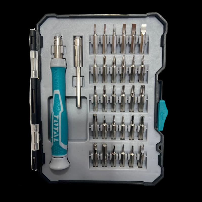 ست نوک پیچ گوشتی (بیت، ستاره ای، آلن) 34 عددی توتال TOTAL-