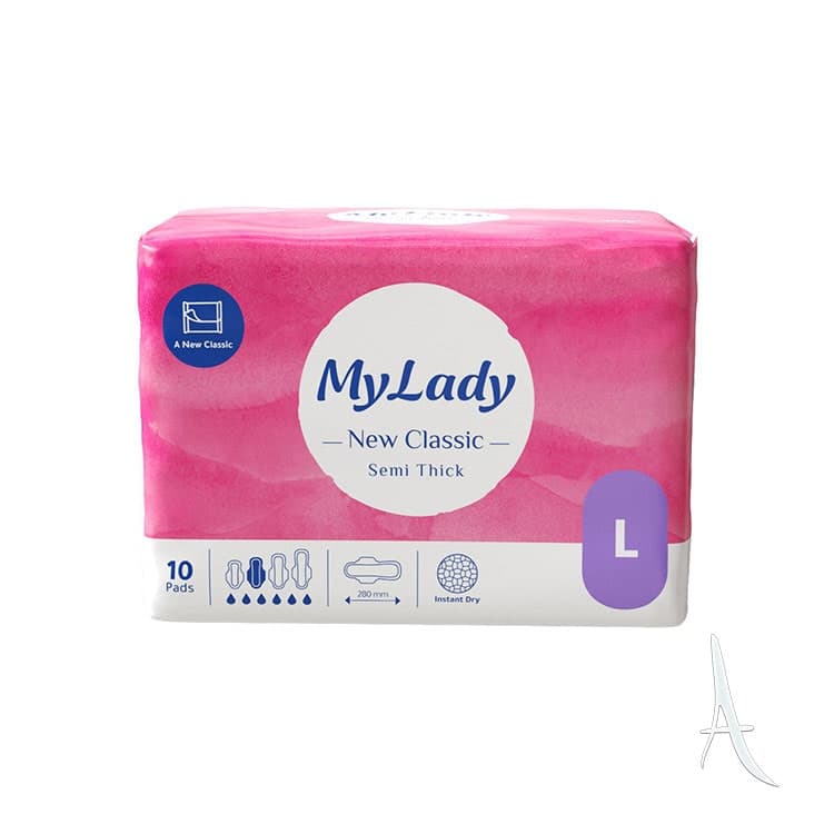 نوار بهداشتی نیوکلاسیک نیمه ضخیم اینستنت درای مای لیدی سایز بزرگ