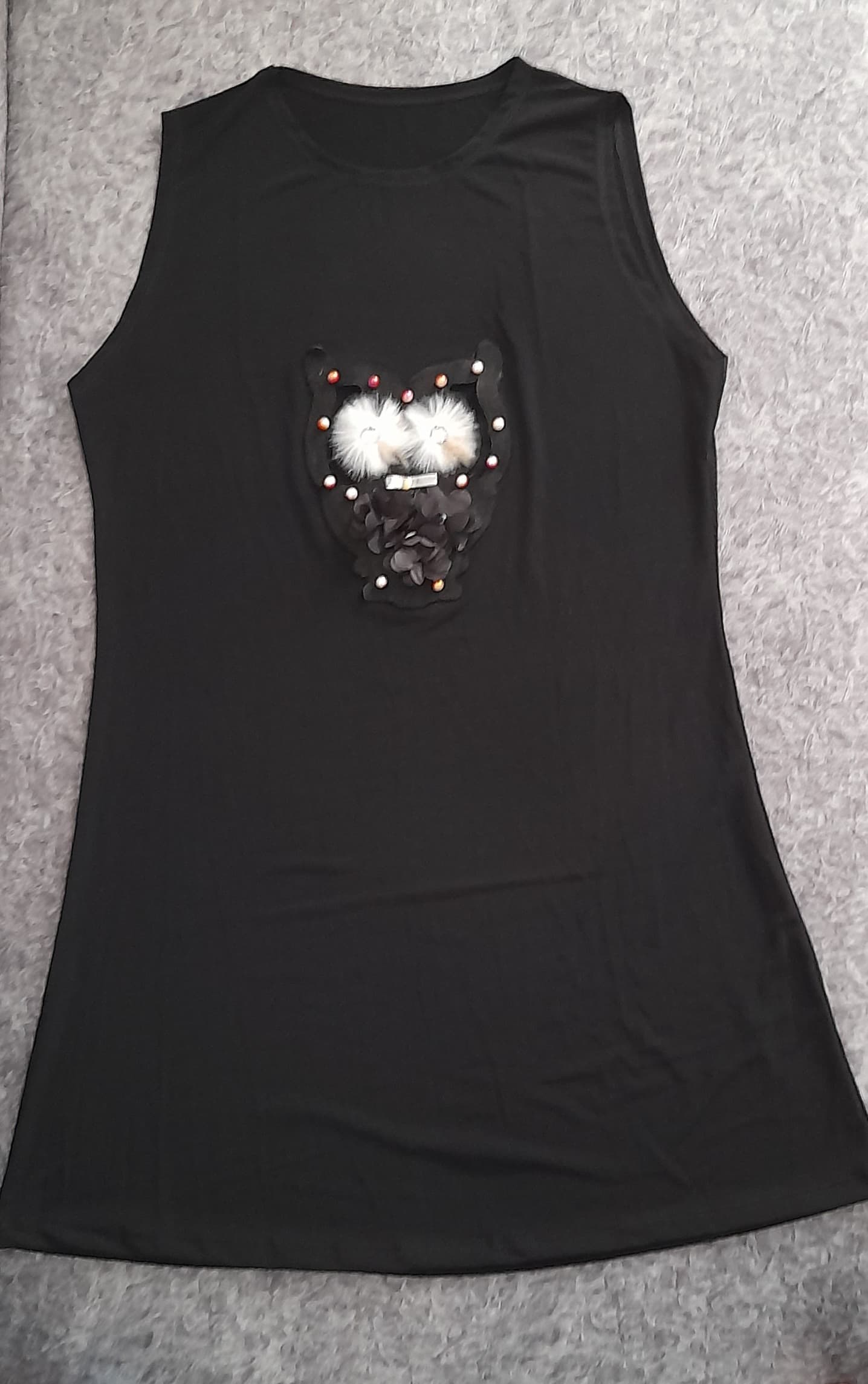 زیرمانتویی نخ پنبه طرح جغد