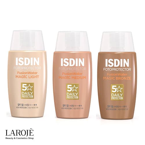 کرم ضد آفتاب رنگی ایزدین SPF 50 مدل magic مناسب انواع پوست حجم 50 میلیلیتر