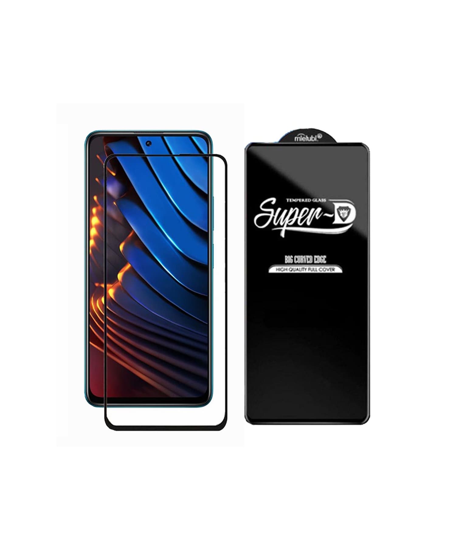 گلس فول Super D مشکی Redmi Note 12 Pro 5G