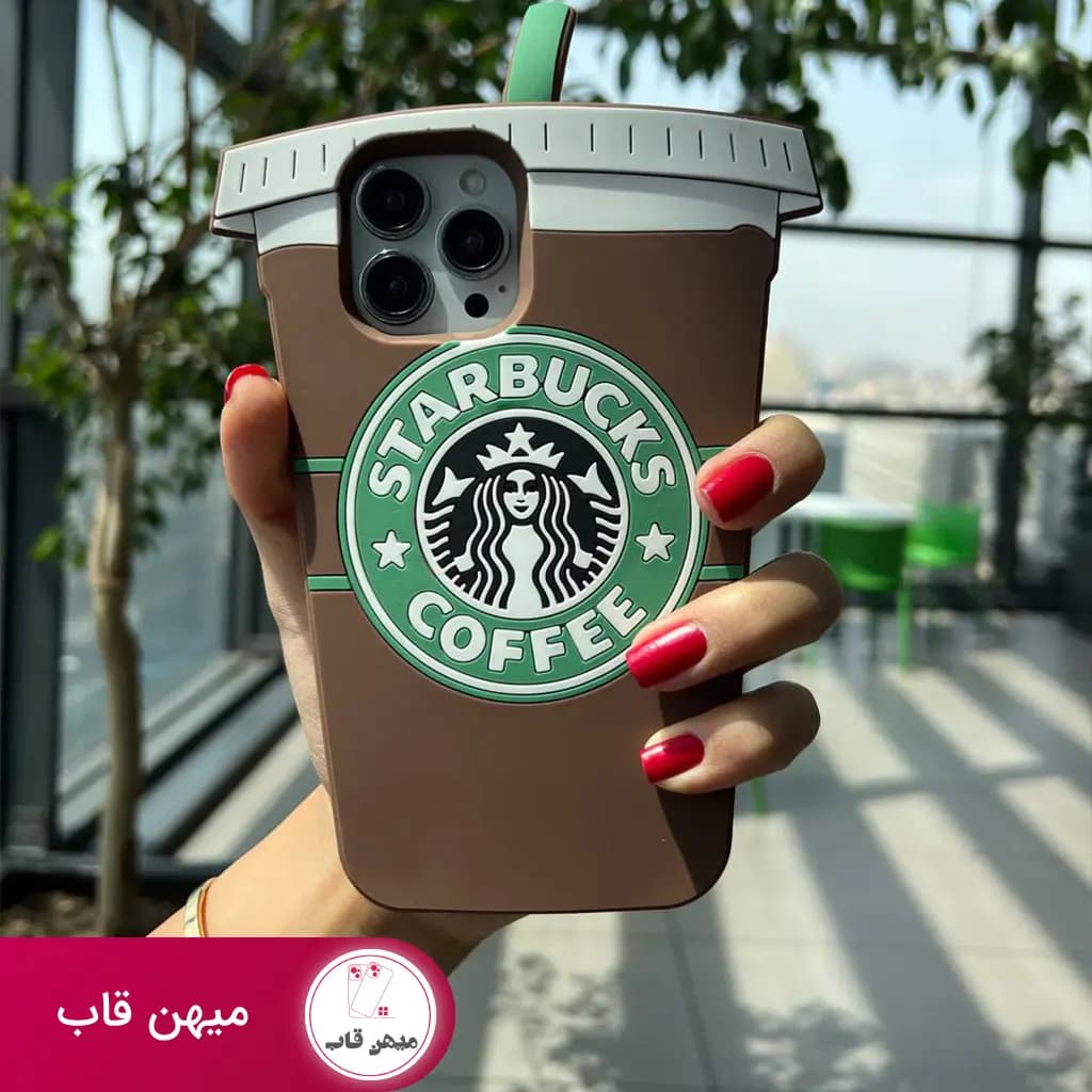 قاب گوشی آیفون استارباکس نی دار سبز - کد (۳۴۴۳۲)