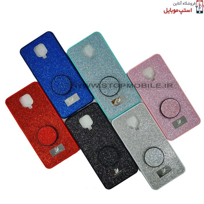 قاب گوشی شیائومی Note 9S / NOTE 9 Pro مدل شاین سوارسکی+پاپ سوکت