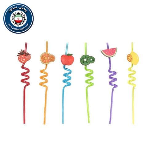 نی نوشیدنی فانتزی مارپیچ 6 عددی