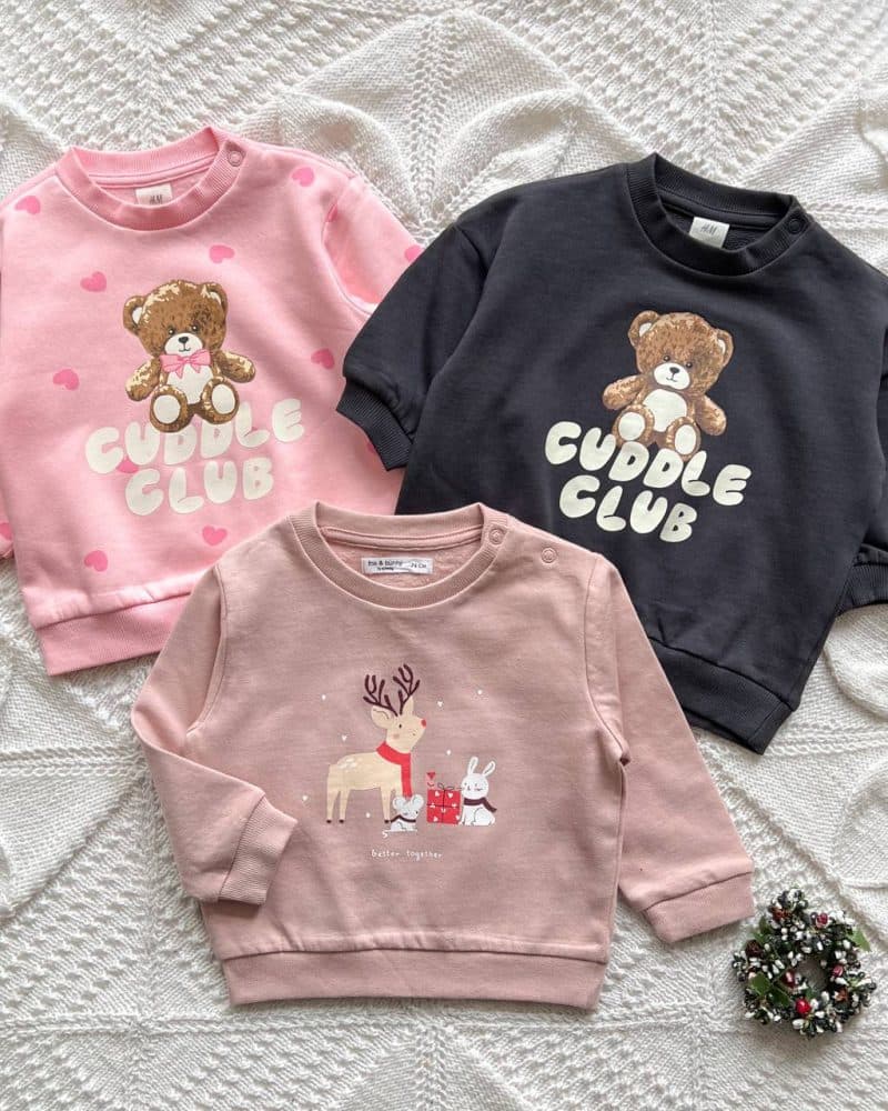 بلوز داخل پنبه ای تدی و گوزن h&m, sinsay