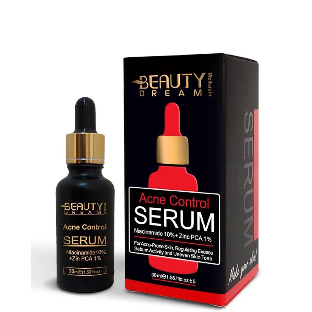 سرم آنتی آکنه بیوتی دریم حجم 30 میل Niacinamide10% + Zinc PCَََA1%