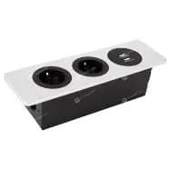 پریز برق روکار فانتونی مدل N326 نقره ای