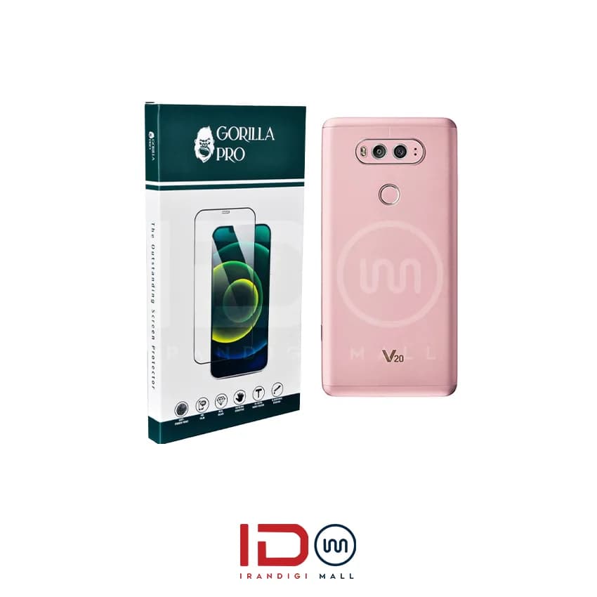 گلس و محافظ هیدروژلی (شفاف) بدنه گوشی ال جی مدل LG V20