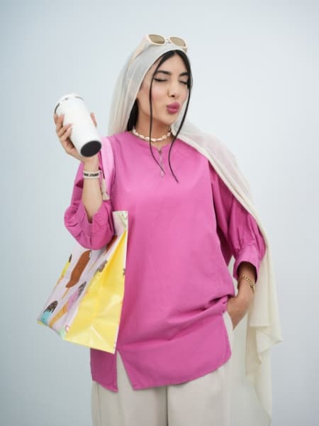 جلو بسته یقه زیپ عایشه کد6157