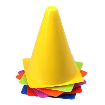 مانع تمرین قیفی در چند رنگ مجموعه 10 عددی