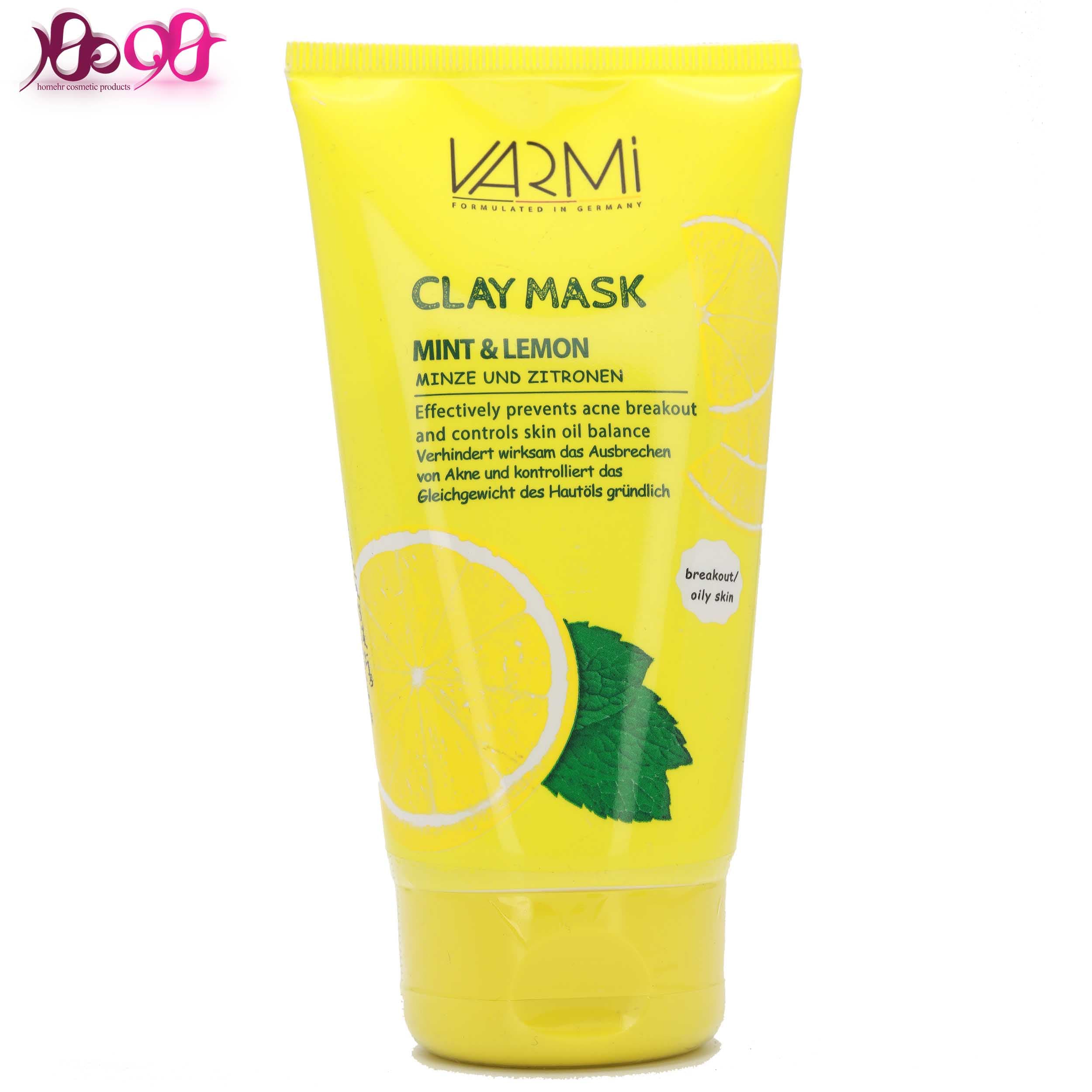 ماسک صورت عصاره نعناع و لیمو وارمی - VARMI