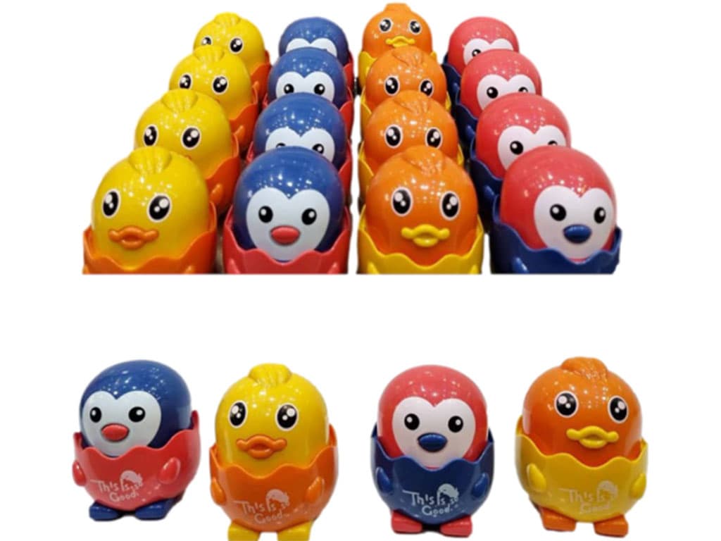 پنگوئن و جوجه فشاری اسباب بازی