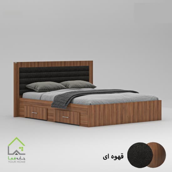 تختخواب دونفره لمسه مهتا